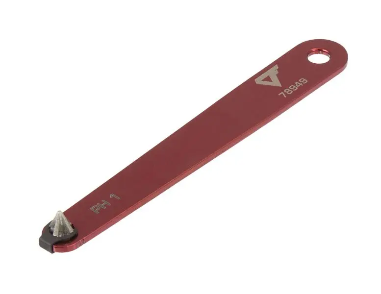 STEELMAN Diamond Tipped Low Profile PH1 Phillips Sheet Metal Flat Head Screwdriver, 78949