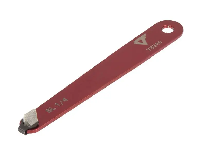 STEELMAN Extended-Life Diamond Tipped Low Profile SL1/4 Slotted Screwdriver, 78946