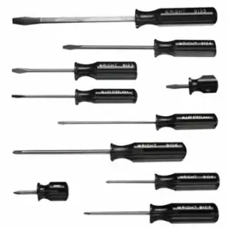 WRIGHT Big TOOL 10 Pc. Screwdriver Sets, Phillips; Slotted, 1 piece per pack, 9476 WRIGHT TOOL