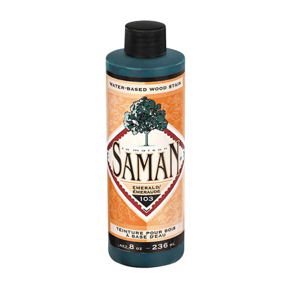 Water-Based Wood Stain Emerald, 236 ml