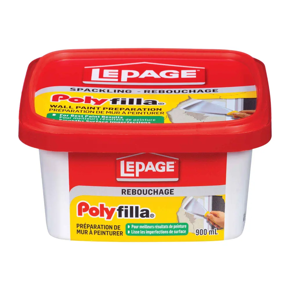 White Polyfilla Filler Plaster Wall to Be Painted, 900 ml