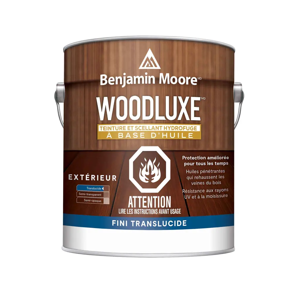 Woodluxe Water-resistant Stain and Sealer Translucent teak, 3.79 L