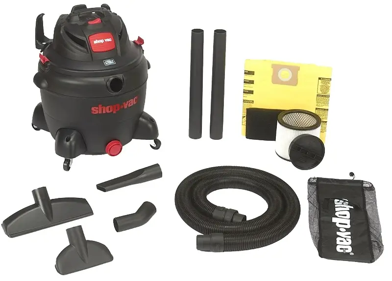 Dust Sealed Shop-Vac 8252605 Wet/Dry Vacuum, 16 gal Vacuum, 150 cfm Air, Cartridge, Disposable Filter, 6.5 hp, 120 VAC