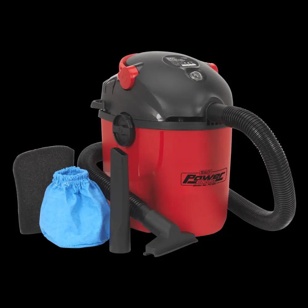 Sealey PC100 Vacuum Cleaner Wet & Dry 10L 1000W/230V
