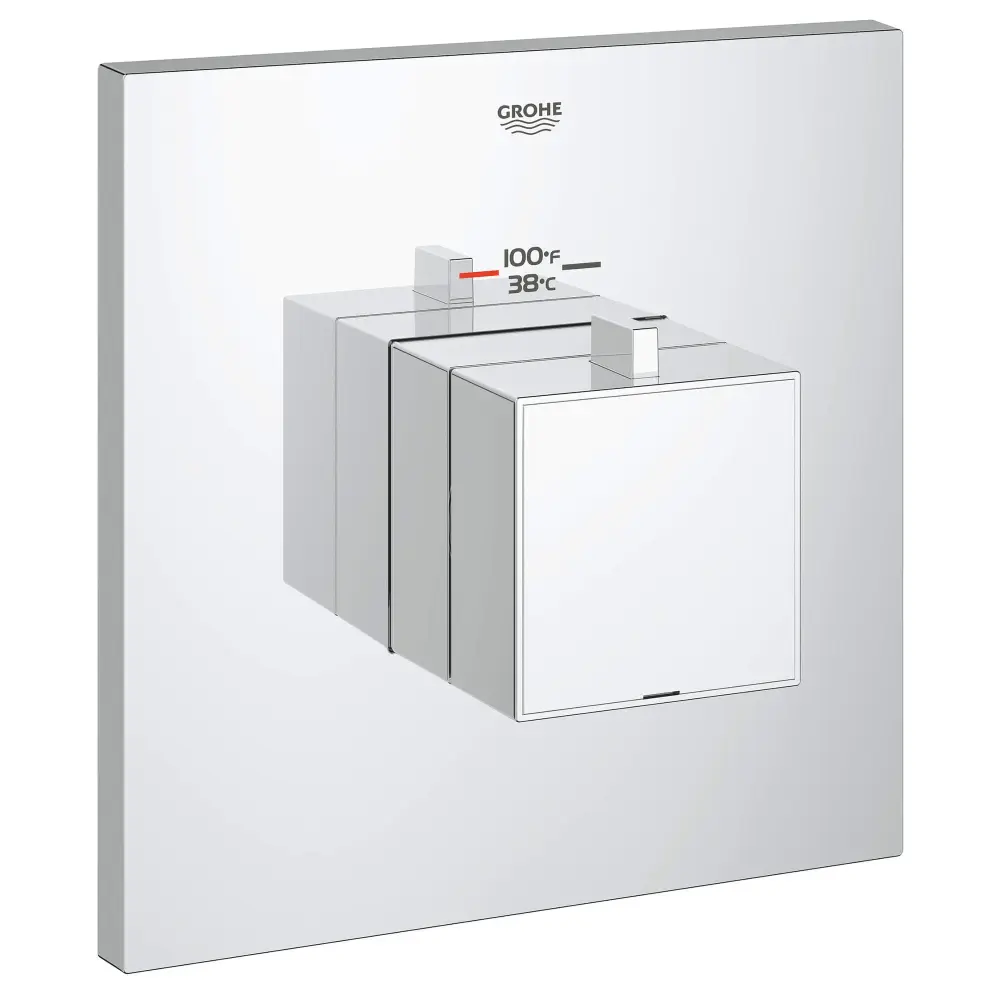 GrohFlex Cosmopolitan Square Tailored Thermostatic Shower Valve Trim Control Module