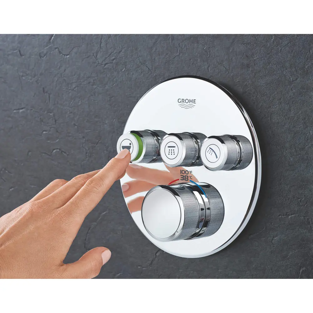GrohTherm TM SmartControl Trinity Function Thermostatic Valve Trim Control Module