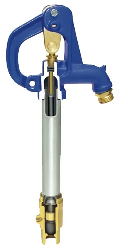 Simmons 900 Series 906 Yard Hydrant, 8 ft OAL, 3/4 Inlet, FNPT Inlet, 3/4 Outlet, Male Thread Outlet