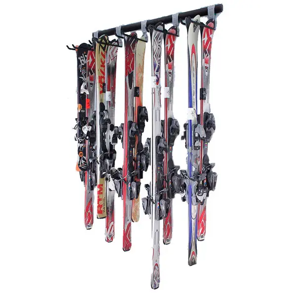 Ski, Snowboard, Surfboard | Wall Storage Rack System Home Garage Rail and Track Hanger Powder Coated Finish