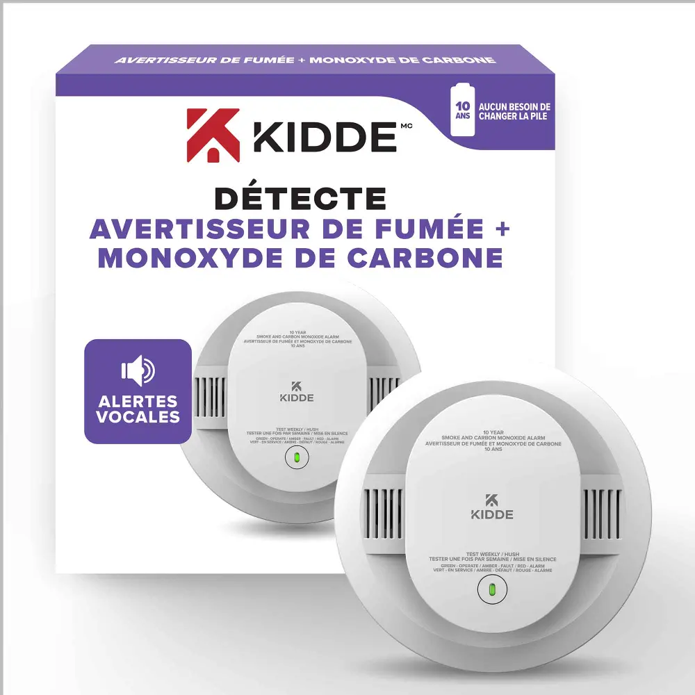Lithium Battery Operated Smoke and Carbon-fiber Monoxide Voice Alarm, 10-Year Commercial Buildings