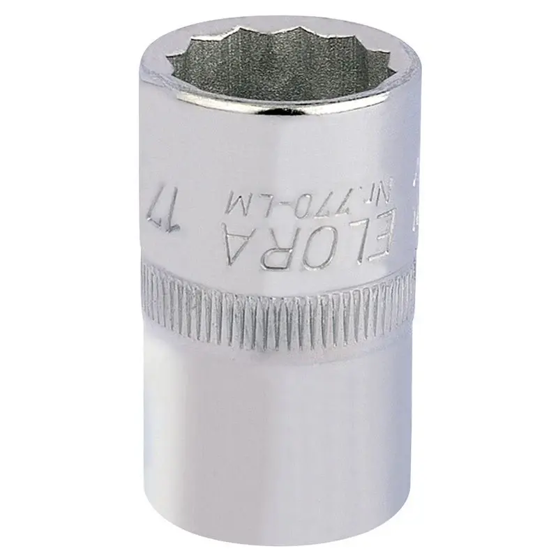 Elora 770-LM 17 Bi-Hexagon Socket, 1/2" Sq. Dr., 17mm - (24624)