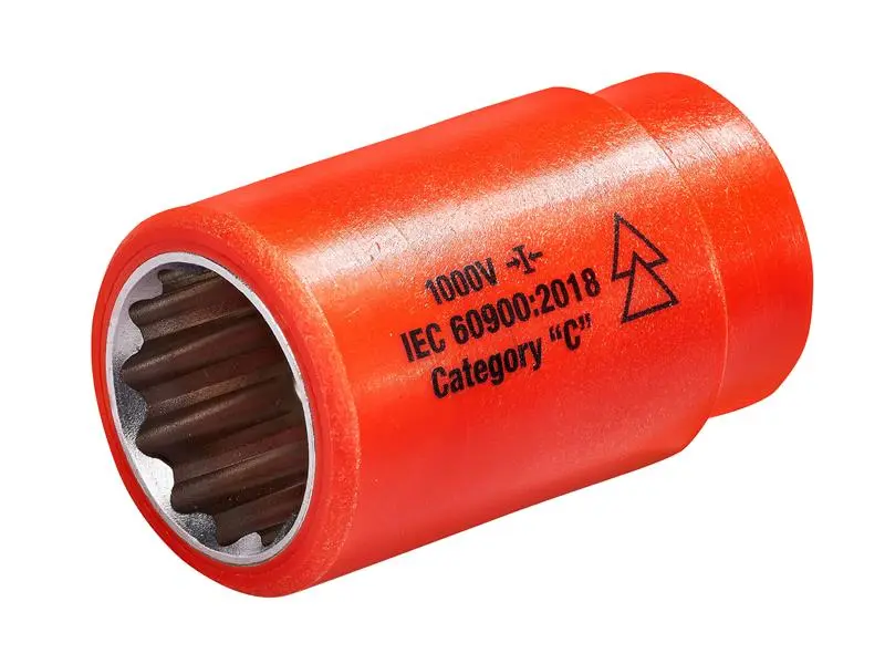ITL Insulated Coated 1/2in Drive Socket 21mm