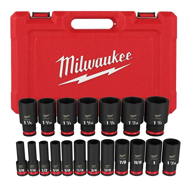 Milwaukee 49-66-7012 SHOCKWAVE Impact Duty Series Socket Adjust, Chrome Molybdenum Steel