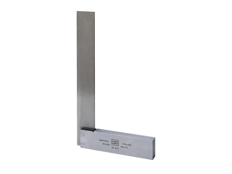 Moore & Wright 4003 Engineer's Square Grade B 75mm (3in) (Retail Packaging)