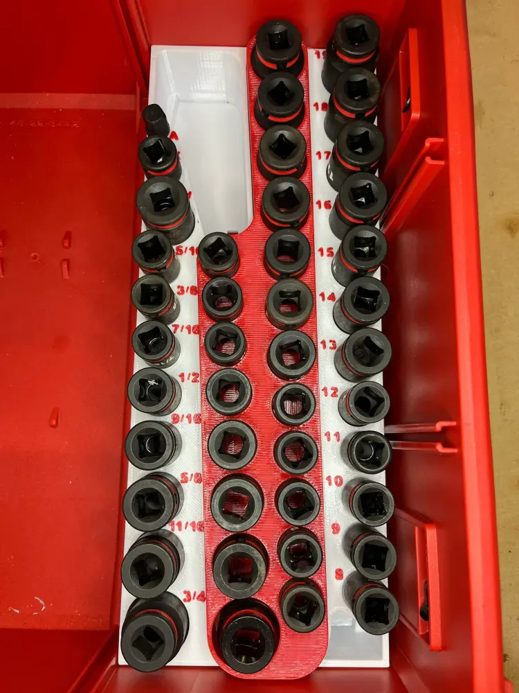 Packout Drawer Insert 43-Piece Impact Socket Place - Slimline Style (IST-T D)