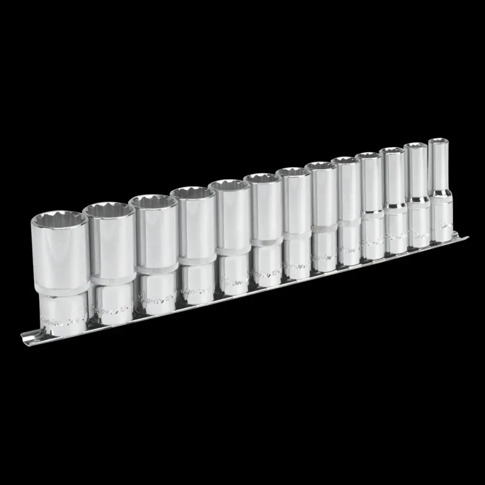 Sealey AK2675 Socket Place 13pc 1/2"Sq Drive 12pt Deep WallDrive® Imperial
