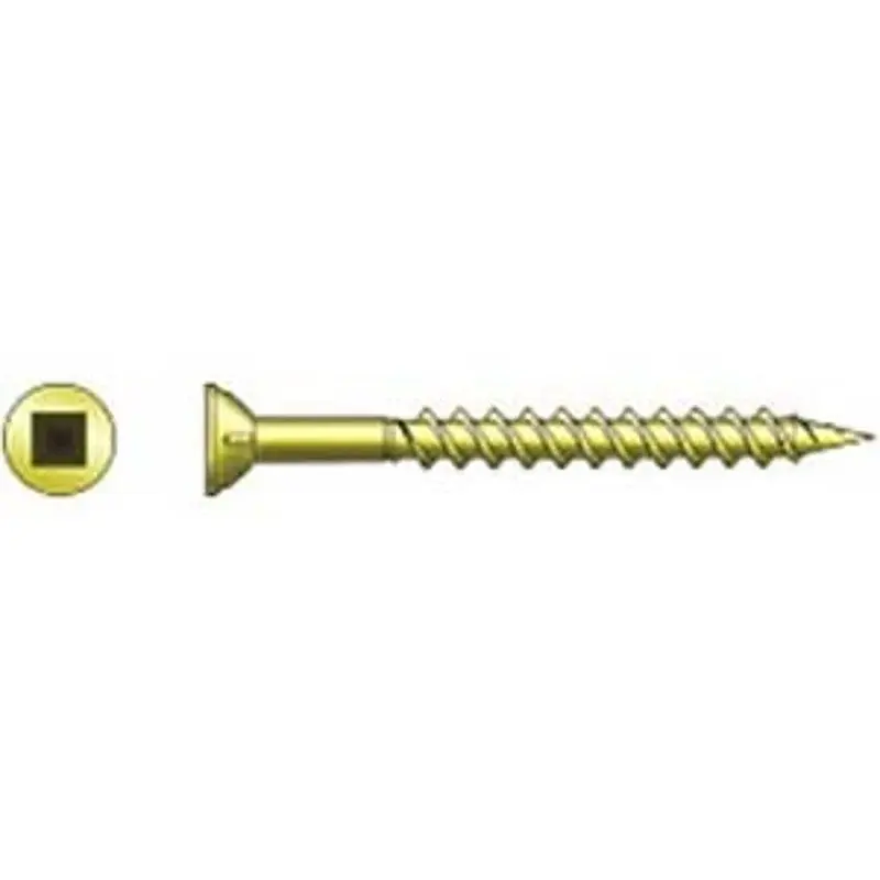 Simpson Strong-Tie Strong-Drive WSV2S Screw, #9 Thread, 2 L, Rimmed Flat Head, T25 Drive, Spelter