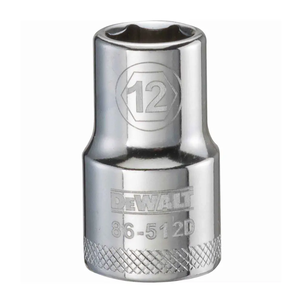 1/2" Square Drive Brief Standard Socket 6 Points, 12 mm