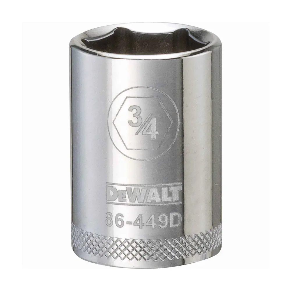 1/2" Square Drive Brief Standard Socket 6 Points, 3/4"