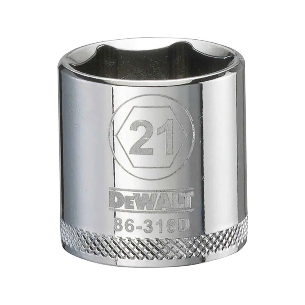 3/8" Square Drive Concise Standard Socket 6 Points, 21 mm