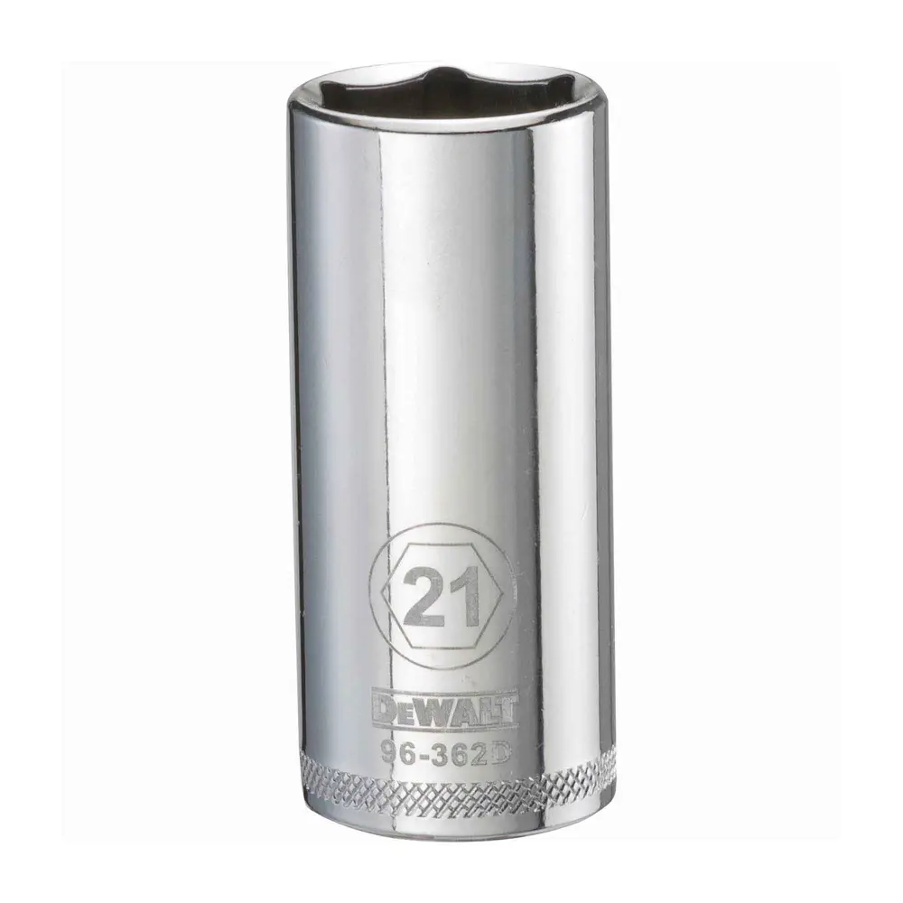 3/8" Square Drive Deep Normal Socket 6 Points, 21 mm