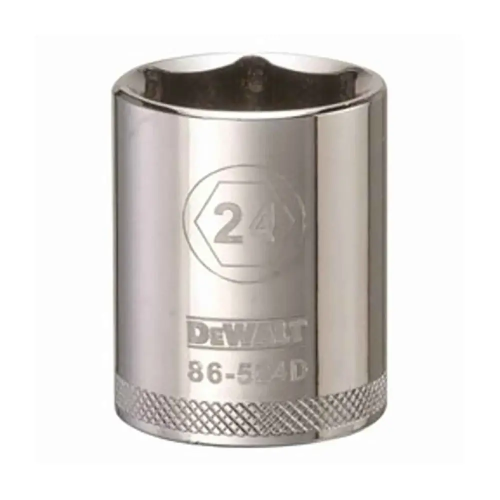 1/2" Square Drive Short Typical Socket 6 Points, 24 mm