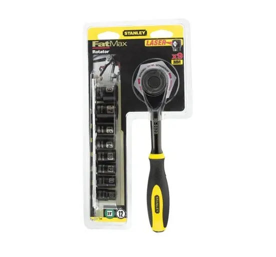 Stanely - 094606 FatMax Rotator Socket Place 9 Piece 3/8 Drive - Type
