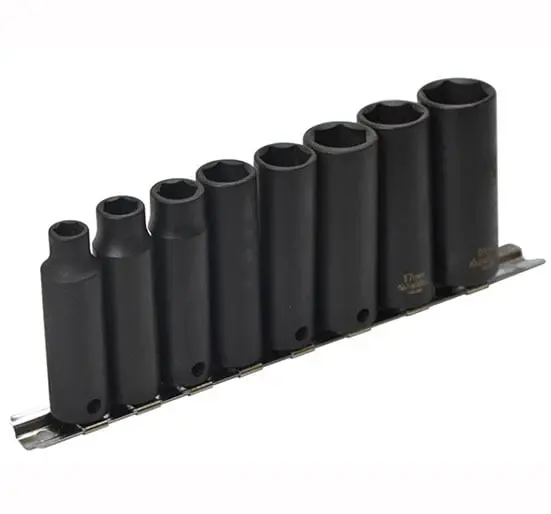 Teng 9386 Deep Impact Socket Set Metric 8 Piece 3/8 Drive - 8 Piece Adjust