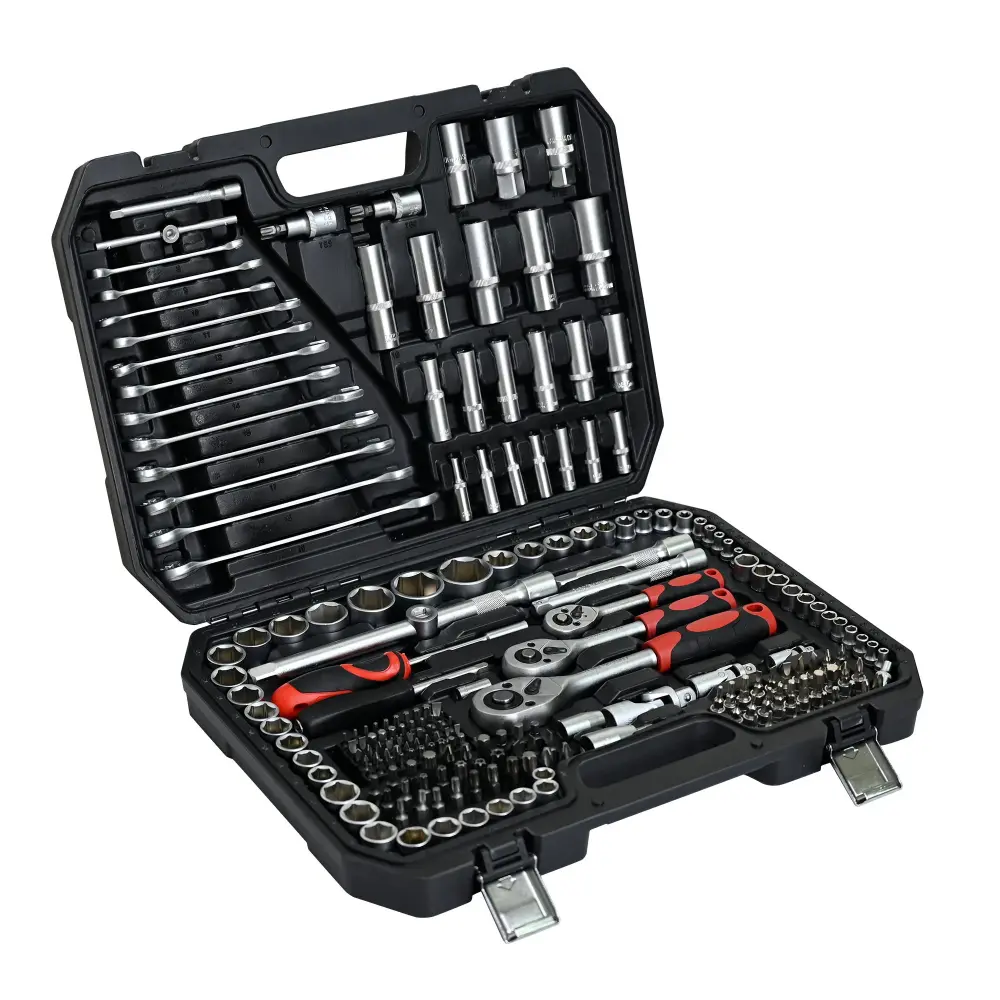 Tool Kit And Socket Wrench Set 216 Pieces Basic Portable Manual Repair Tool Set Home Use Comes Case And Ratchet Wes And Wr...