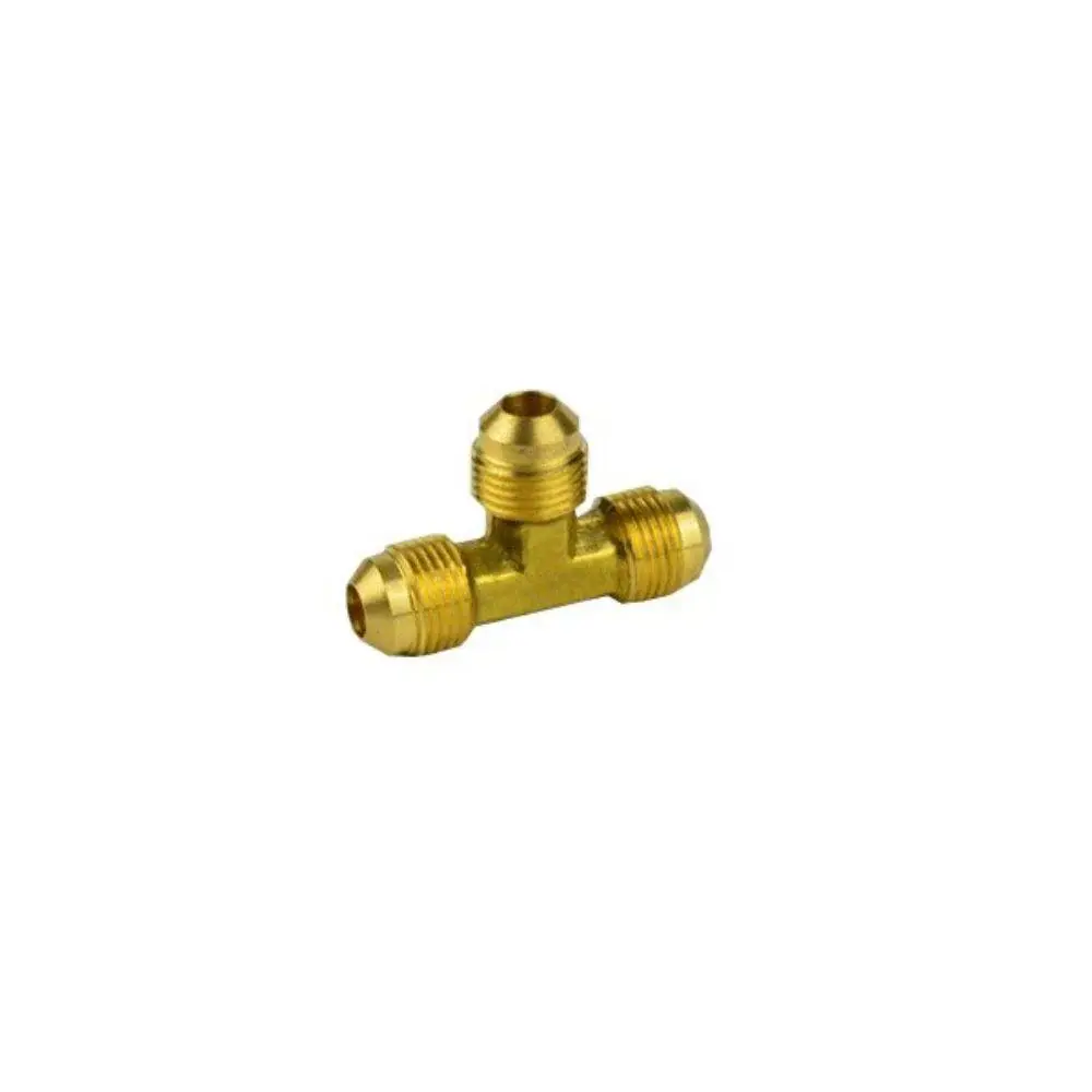 LT2-4 United Warm alloy 1/4" OD Male Brass Flare Tee