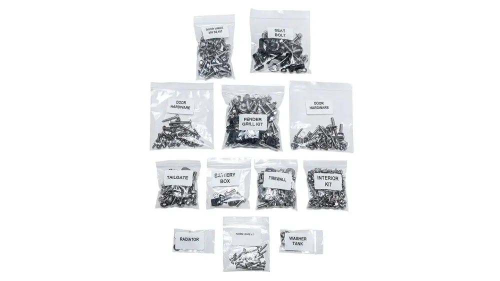 Bronco Stainless Hardened Bolt & Screw Kit, No Hardtop