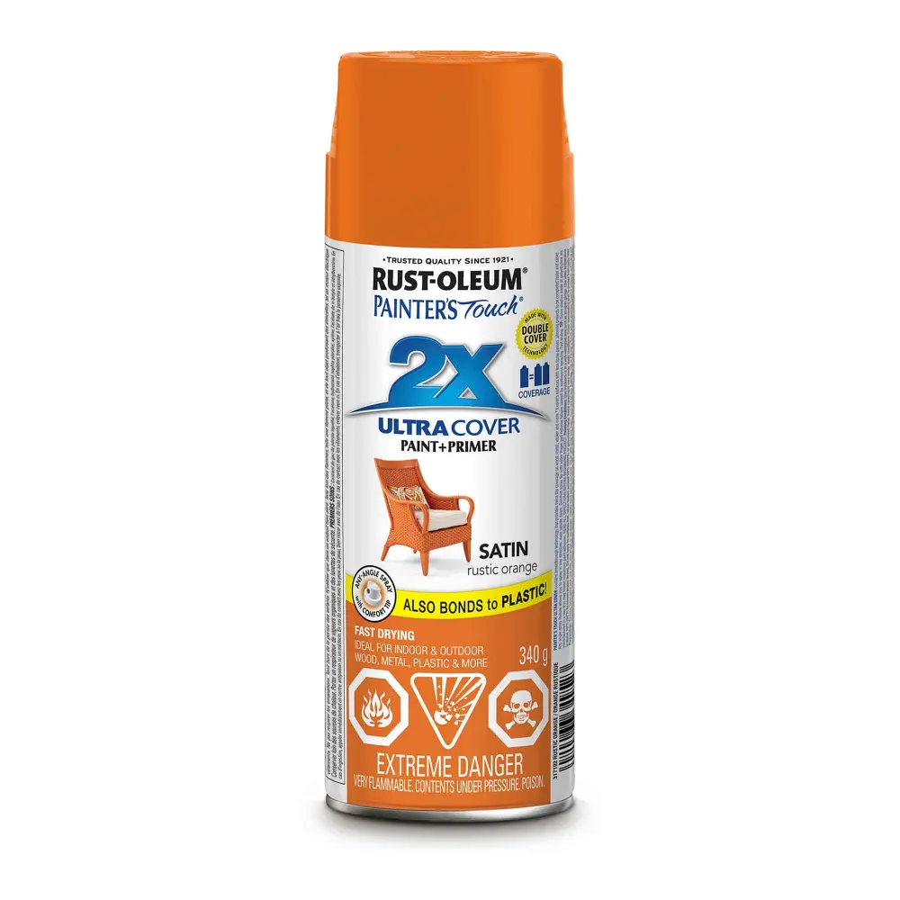 Painter's Touch High Spray Paint Satin Rustic Peach, 340 g