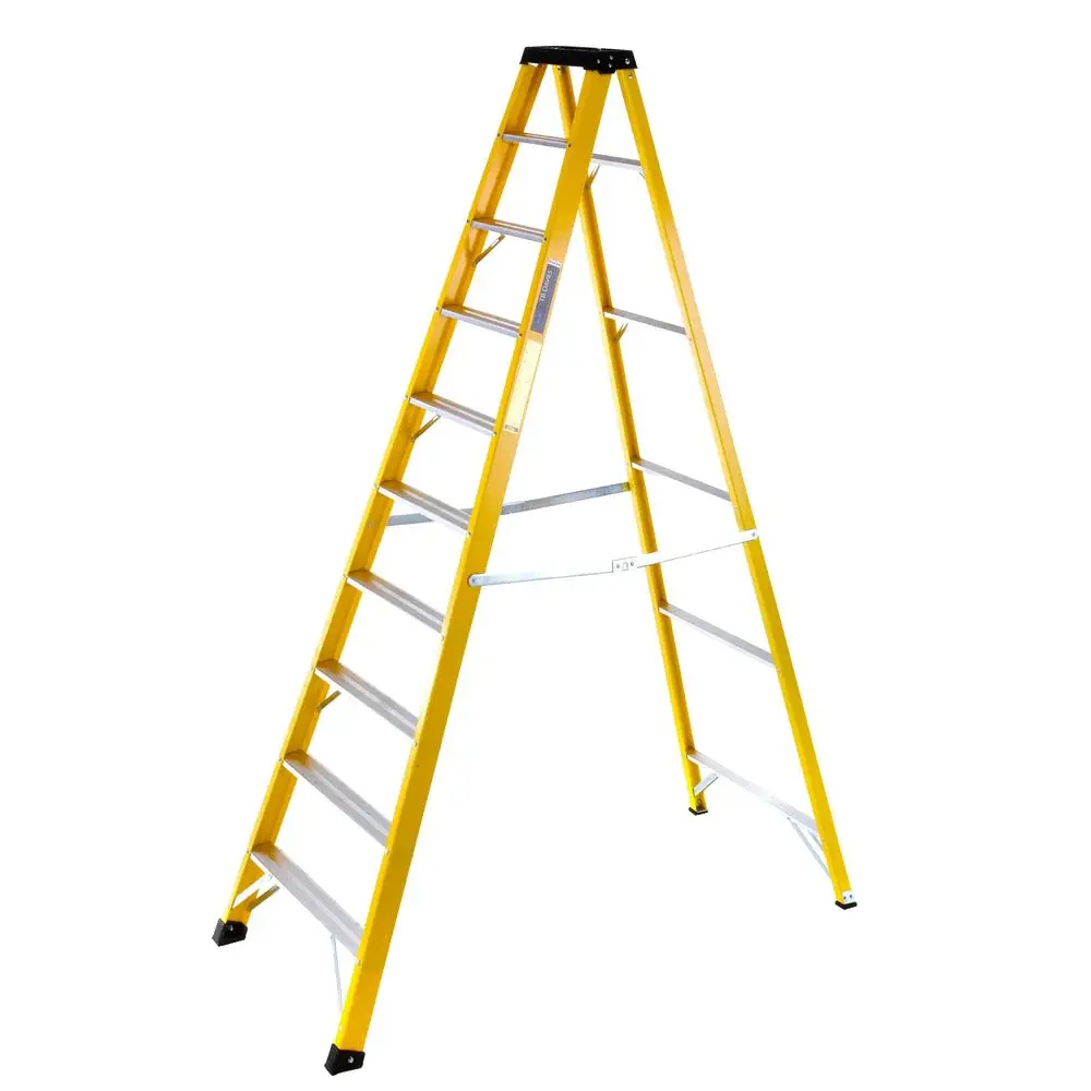 TB Davies 1235-010 10 Tread Reinforced Fibreglass Swingback Step Ladder