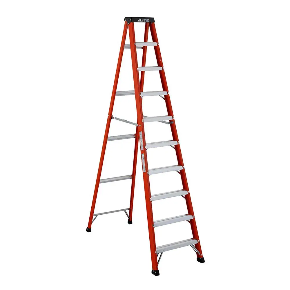 LITE Heavy-Duty Fibreglass Stepladder, 10' (Grade 1A)
