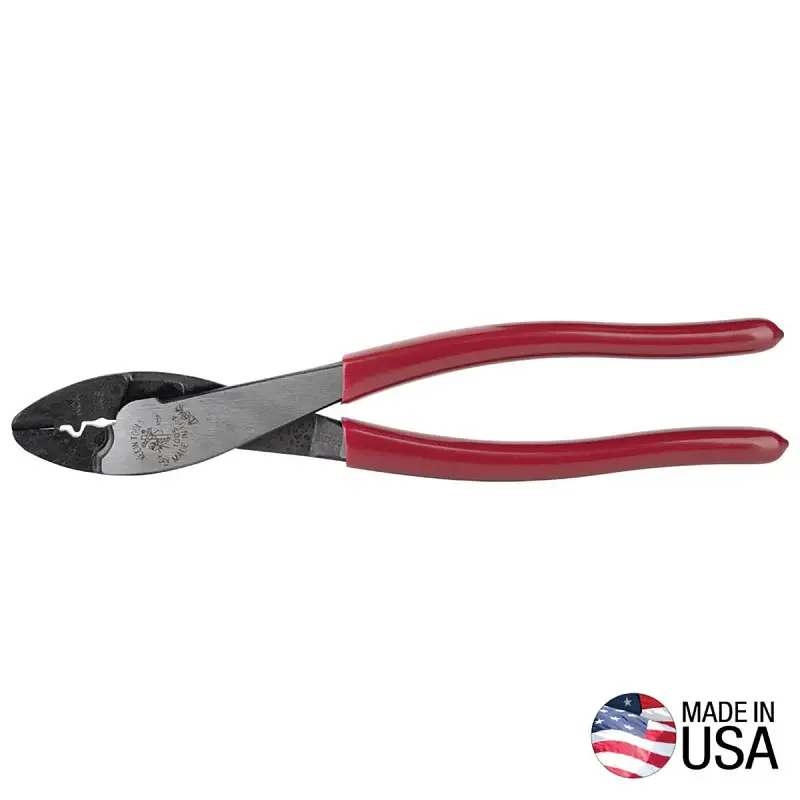 Klein Tools 1005 Crimping and Cutting Tool, 10 to 22 AWG Wire, 10 to 22 AWG Cutting Capacity, 9-3/4 OAL