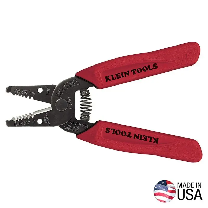 Klein Tools 11046 Wire Stripper, 16 to 26 AWG Wire, 16 to 26 AWG Stripping, 6-1/4 OAL, Tactile Handle