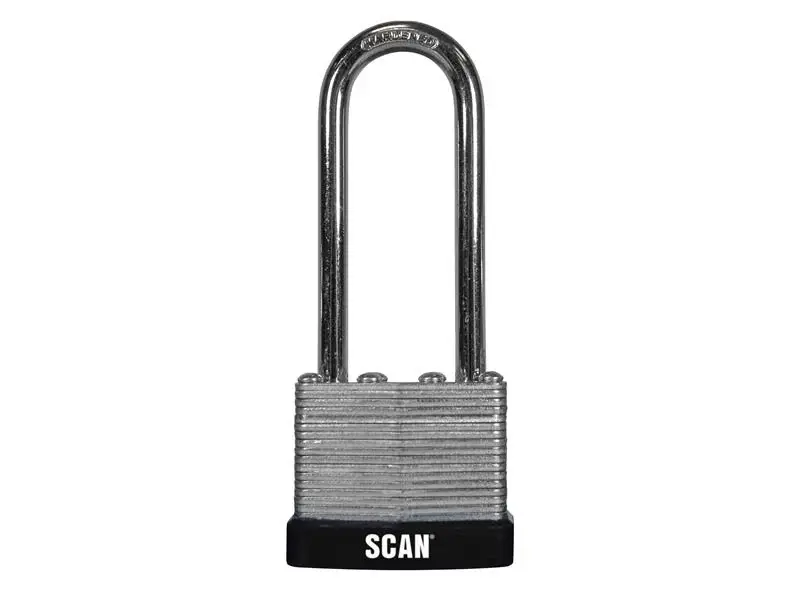 Scan Laminated Steel Padlock 40mm Generous Shackle