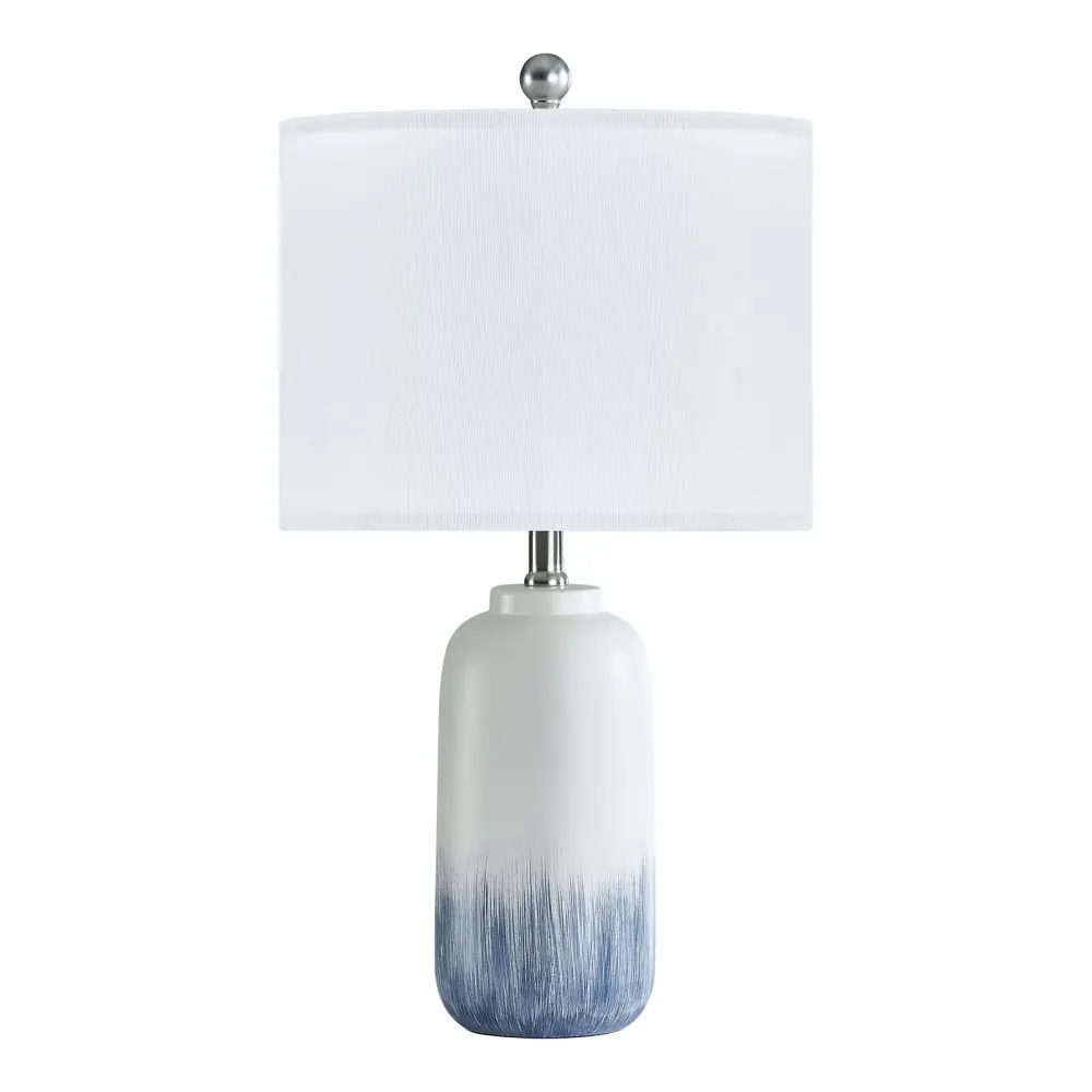 23.5" Chanise Ceramic Table Lamp Living Room/Bedroom adjust 2) #T198