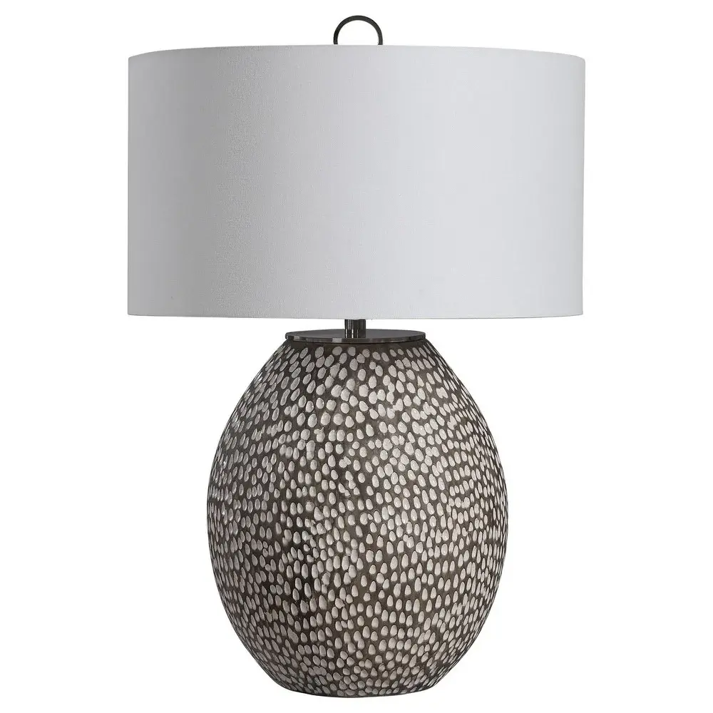 Cyprien Table Lamp - Grey & Chalk | UL Listed