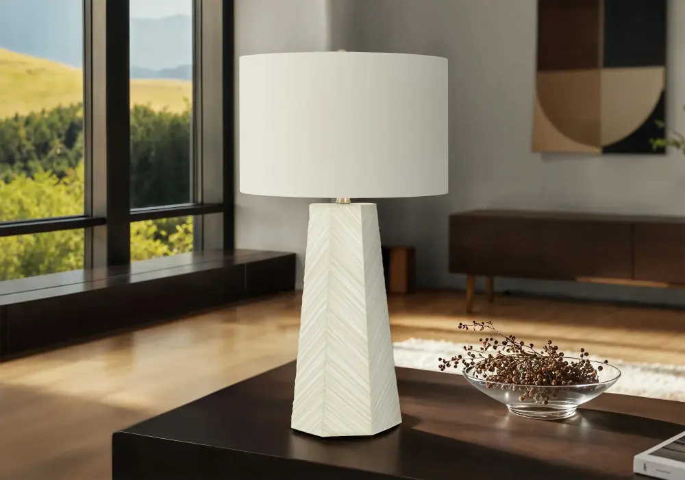 Lighting, Table Lamp, Ceramic, Contemporary - Snow