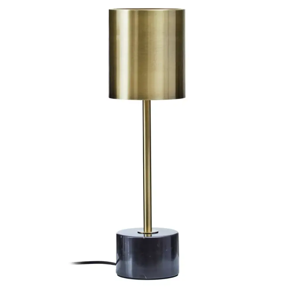 Palais Marble Base Table Lamp - Matte Brass | UL Listed