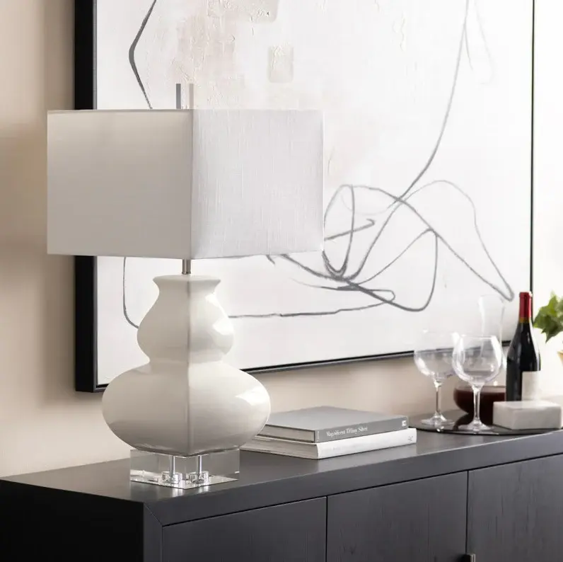Serafina Table Lamp, Ivory