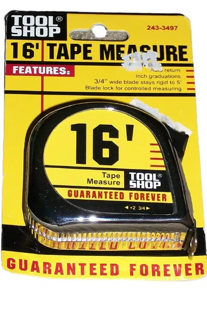 Tape Measure 3/4x16 Locking Mechanism