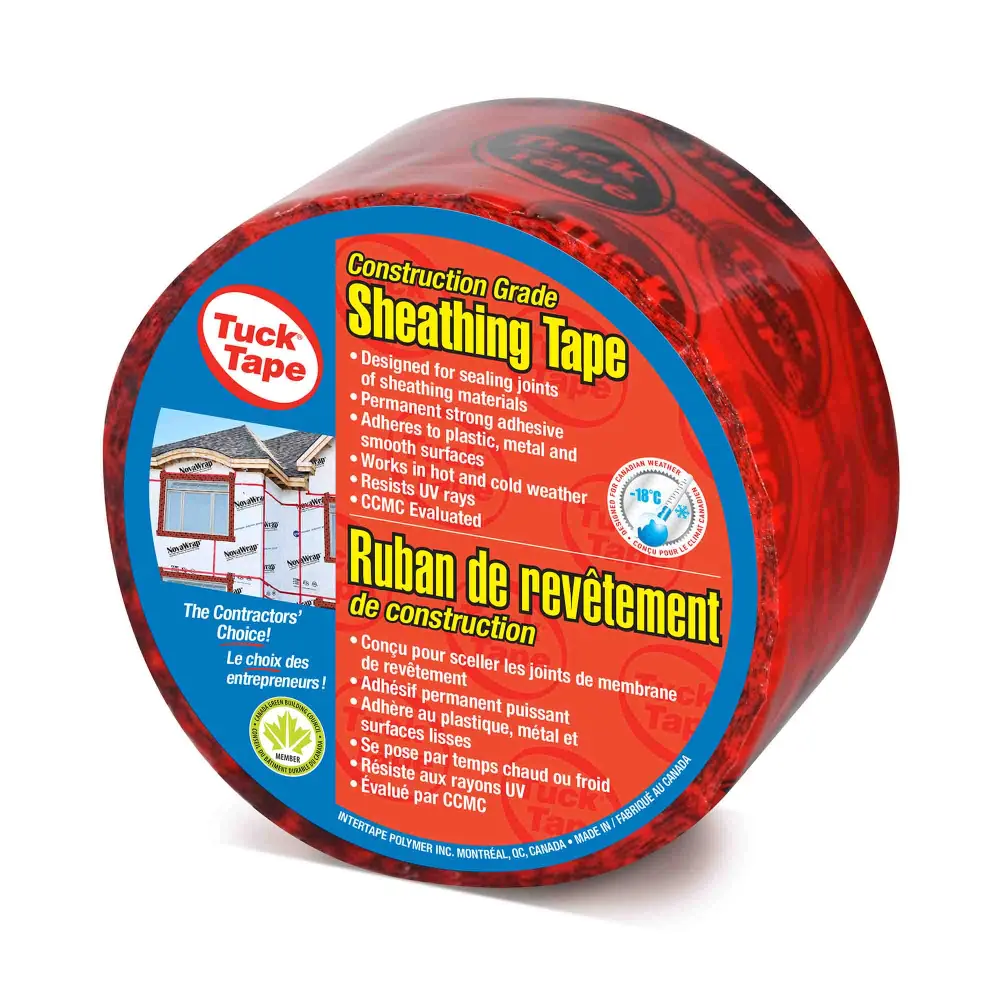 Tuck Tape Contractor's Sheathing Tape, 60 mm x 55 m