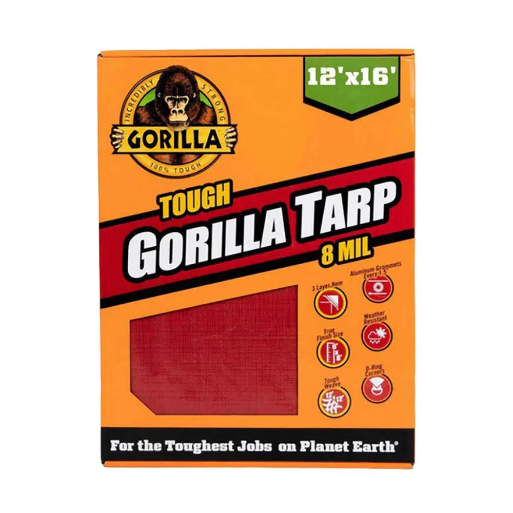 Gorilla Tough Ruby All-Purpose Tarp, 12' x 16'