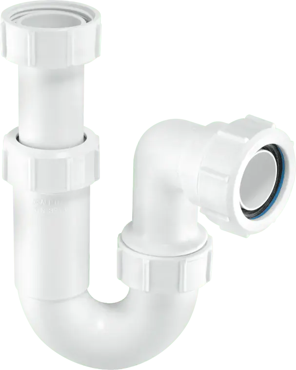 McAlpine ASC10 75mm Water Seal Adjustable Inlet Tubular Rotate 'P' Trap Multifit Outlet