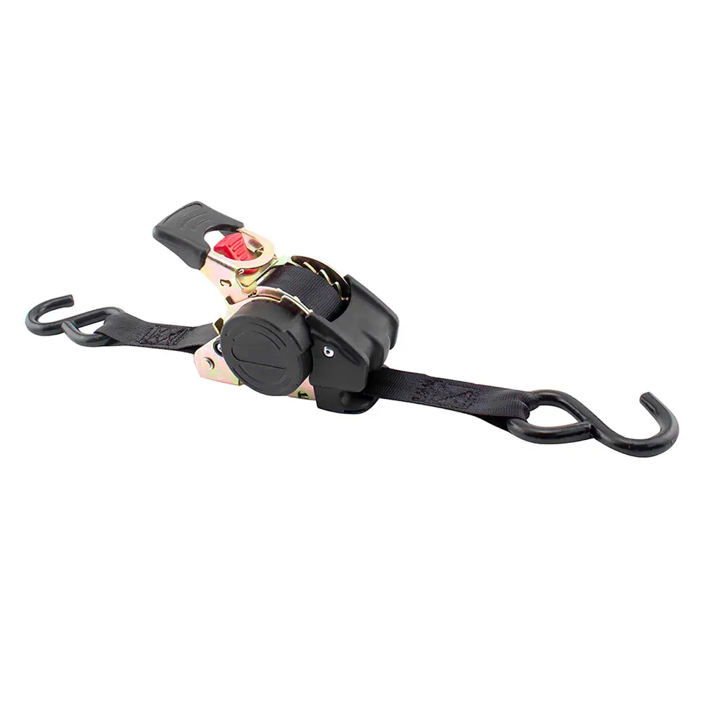Heavy Duty Re-Tractable Ratchet Tie Down Breaking Strength 1,200 lb, 1" x 10' (2 Units)
