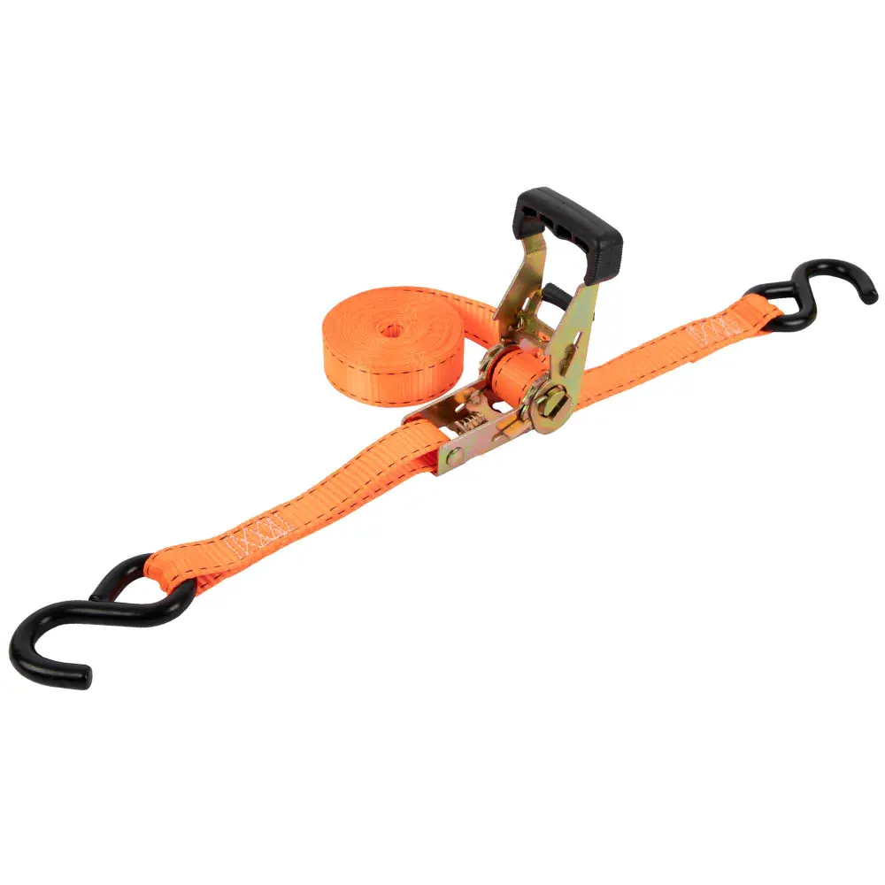 Ratchet Tie Down Breaking Strength 2,000 lb, 1" x 15' (2 Units)