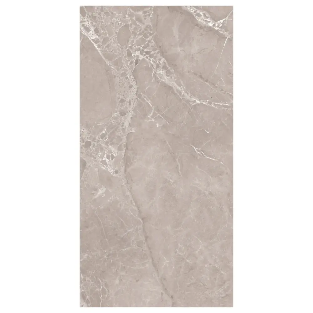 Dallas Grey Gloss Porcelain Tiles - 60 x 120cm x 9mm