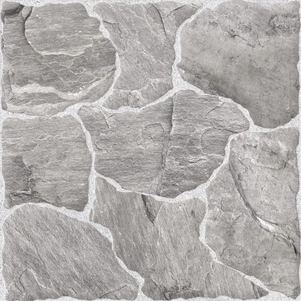 LF44471 Pedra Gris 44x44 (17.3"x17.3") Clay Floor Tile 13PPB 2.08 sqft/p