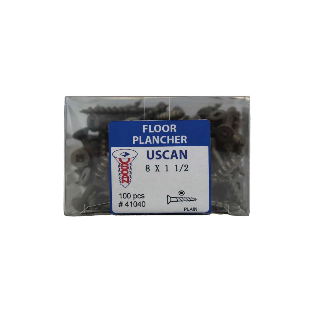 Floor Screw, #8 x 1-1/2" (100 Units)